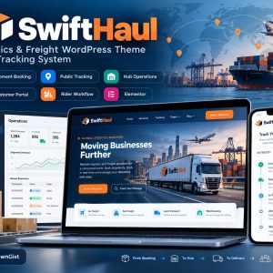 SwiftHaul Logistics & Freight WordPress Theme with Tracking System