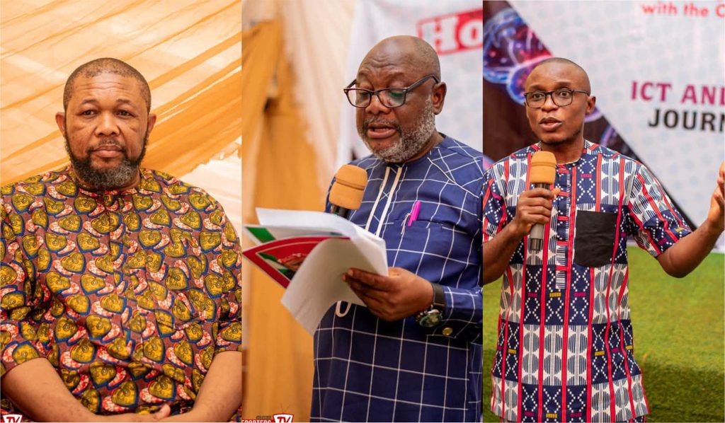Chief Bright Chimezie Njoku, Professor Lambert Amakeme and Chinedu Hardy Nwadike 